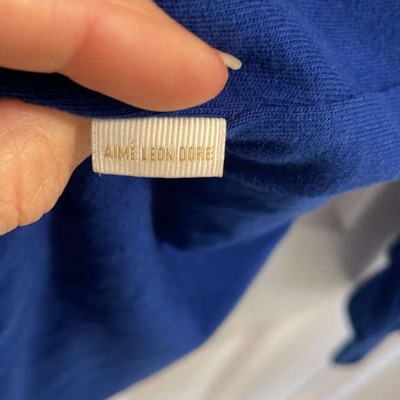 Aime Leon Dore Men’s COBALT BLUE Crew Neck Long Sleeve T-Shirt Size L NWT - Picture 9 of 10